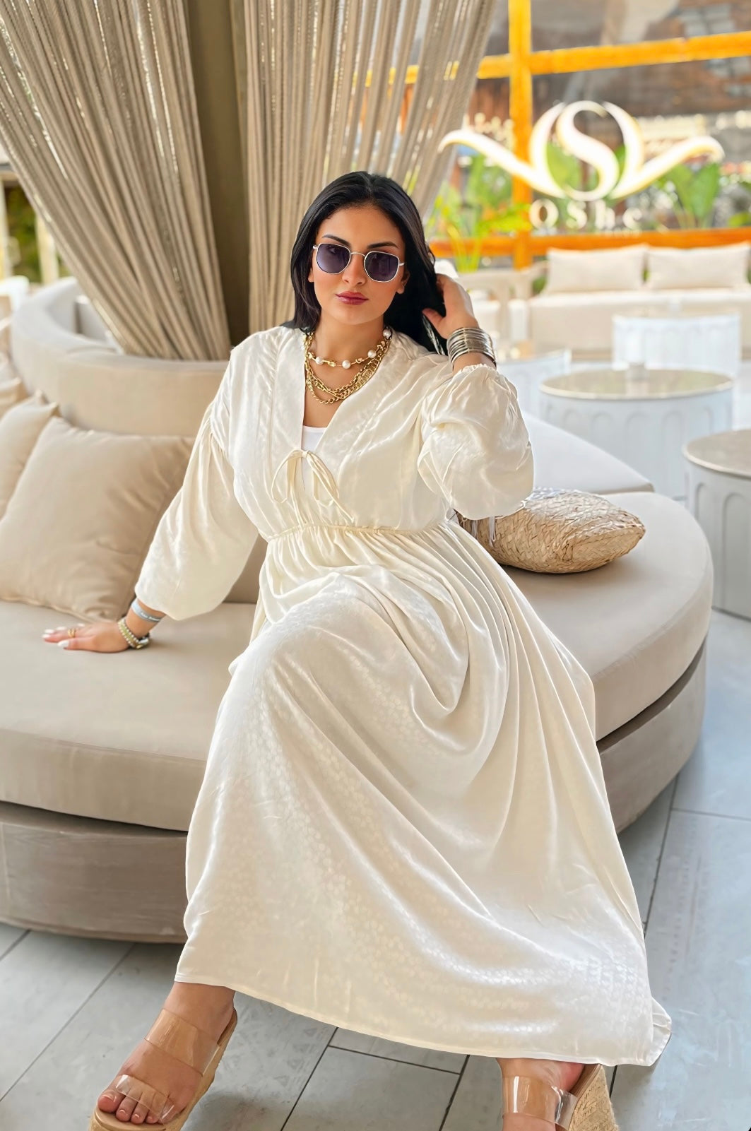 White Cotton Dress