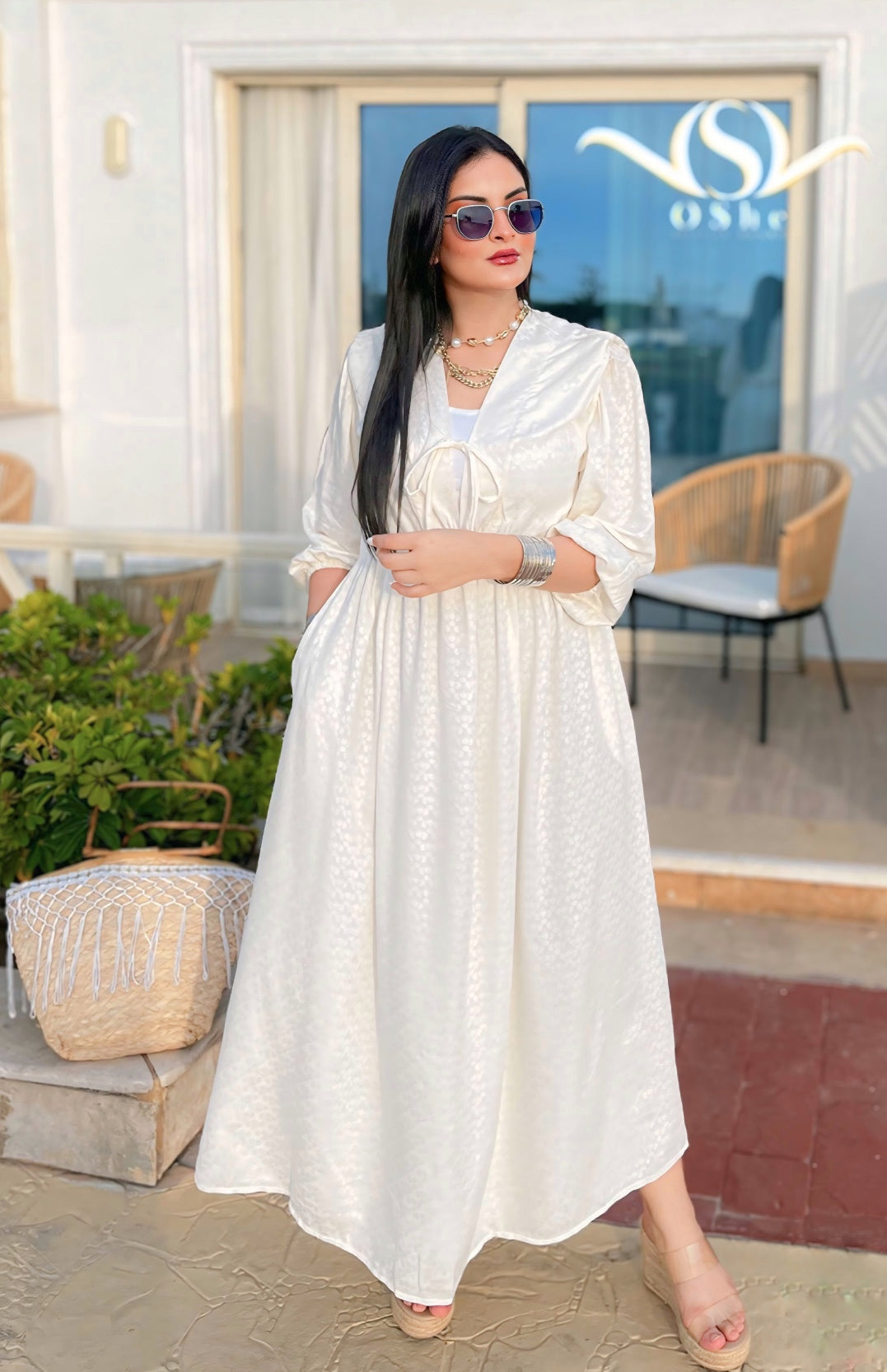 White Cotton Dress